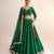 Green Raw Silk Lehenga Set