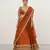 Rust Orange Crepe Chiffon Lehenga Set