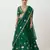 Green Embroidered Silk Lehenga Set