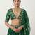 Green Embroidered Silk Lehenga Set
