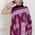Floral printed pure cotton ethnic saree for woman
