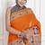 Floral printed pure cotton ethnic saree for woman
