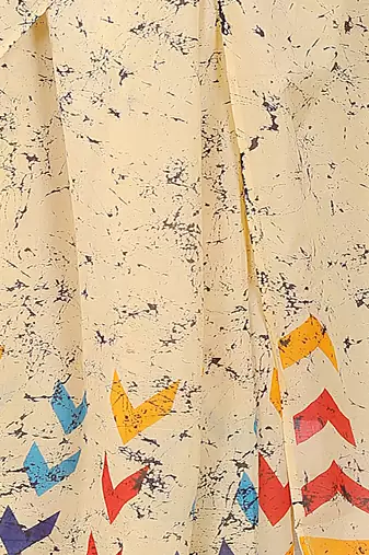Floral printed  cotton ethnic saree for woman