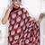 Floral printed pure cotton ethnic saree for woman