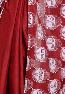 Floral printed  cotton ethnic saree for woman 4