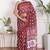 Floral printed pure cotton ethnic saree for woman