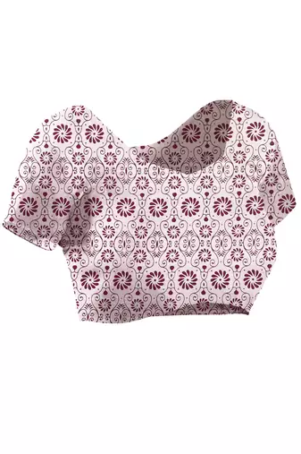 Floral printed  cotton ethnic saree for woman