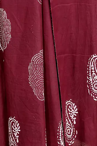 Floral printed  cotton ethnic saree for woman