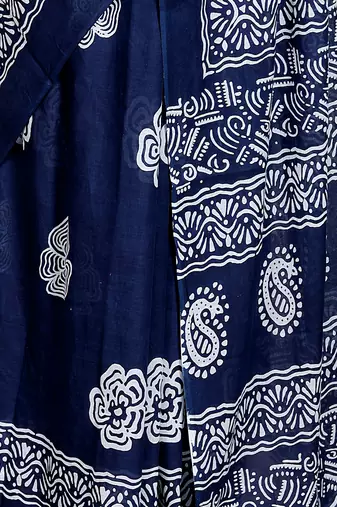 Floral printed  cotton ethnic saree for woman