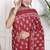 Floral printed pure cotton ethnic saree for woman