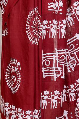 Floral printed cotton ethnic saree for woman 4