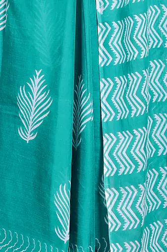 Floral printed  cotton ethnic saree for woman