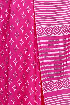 Floral printed  cotton ethnic saree for woman 4