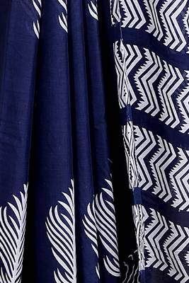 Floral printed  cotton ethnic saree for woman 4
