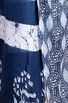 Floral printed cotton ethnic saree for woman 4
