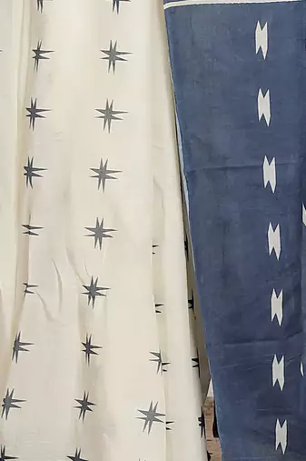 Ikat printed  cotton ethnic saree for woman