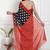 Ikat printed pure cotton ethnic saree for woman