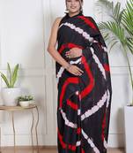 Lehariya printed pure cotton ethnic saree for woman