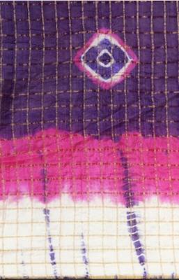 Purple Shaded Zari Checks Art Silk Saree 4