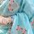 Sky color pure papel silk heavy embroidery work wedding wear saree