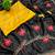 Black rangoli silk embroidery work party wear designer saree