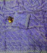 Light Purple Color Sequence Emrodairy Work sattin Saree