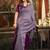 Lavender mal cotton contrast pallu fancy tassels saree