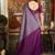 Lavender mal cotton contrast pallu fancy tassels saree