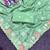Olive Color Thred work silk  Saree