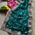 Emerald Color Heavy golden Embroidery And Zarkhan diamond Work Silk Saree