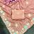 Peach Color Thred work silk  Saree