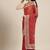 Red Bandhani Gota Patti Work Georgette Saree
