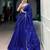 Royal Blue PC Kashmiri Lehenga Choli with Embroidered Blouse