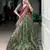 Olive Green Foil Printed Tasar Silk Lehenga Choli with Dupatta