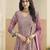 Pink faux georgette heavy thread embroidery with sequins work salwar kameez