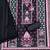 Elegant dark grey baroque floral printed unstitched salwar suit with dupatta