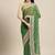 Green Bandhani Printed Gota Patti Work Georgette Saree