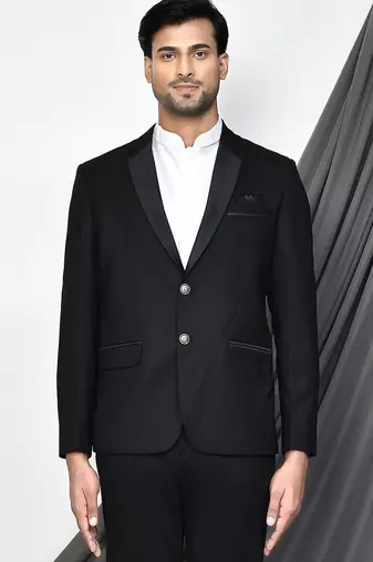 Black colour men's coat