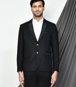 Black colour men's coat