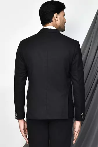 Black colour men's coat