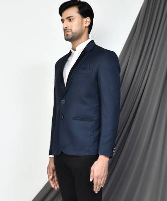 N blue colour men's coat 3