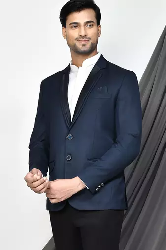 N blue colour men's coat