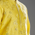Yellow silk straight embroidery, mirror yellow silk embroidery, mirrors floral and work kurta set