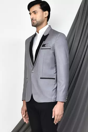 Grey colour men's coat