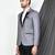 Grey colour men's coat
