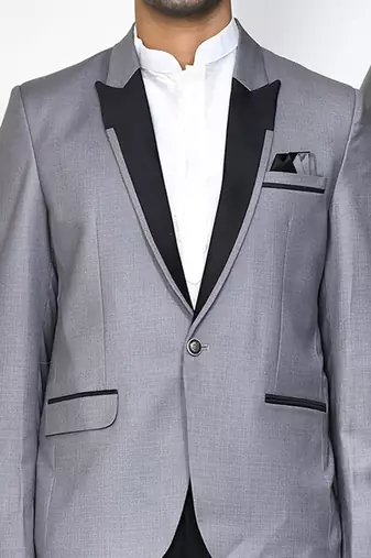 Grey colour men's coat