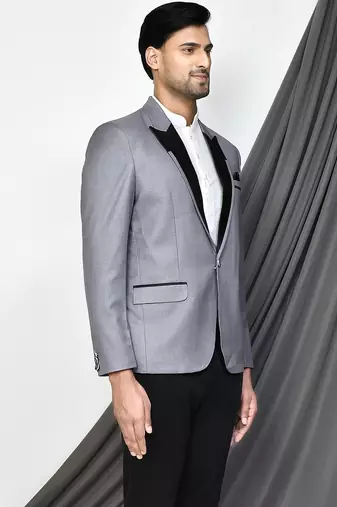 Grey colour men's coat