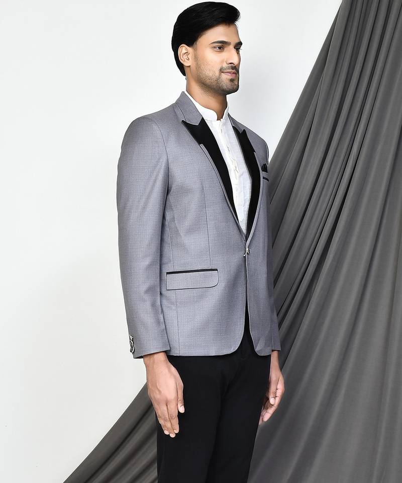 Grey colour men's coat