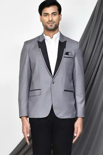 Grey colour men's coat
