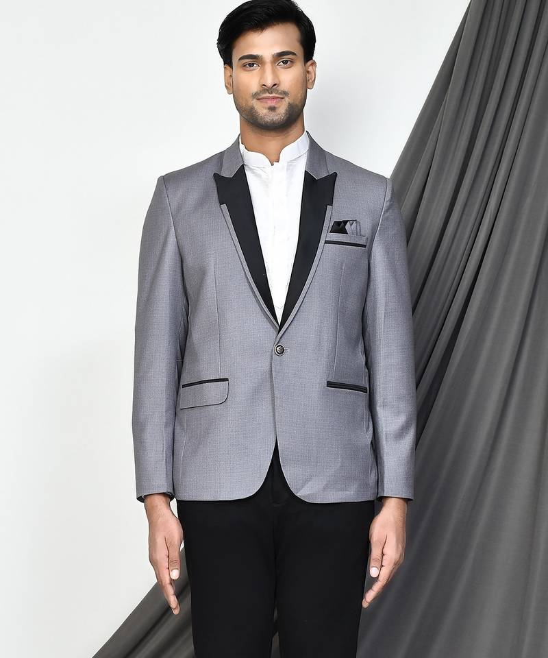 Grey colour men's coat